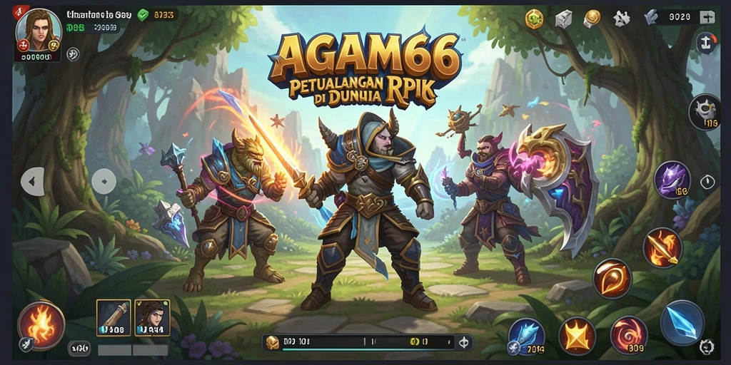 Tampilan gameplay AGAM66 yang seru dalam petualangan RPG.