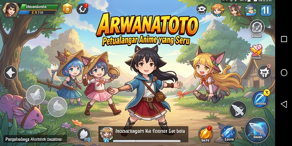 Tampilan gameplay ARWANATOTO yang menakjubkan dan seru.
