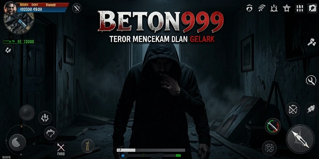 Screenshot menampilkan gameplay seram dari BETON999 yang penuh ketegangan.