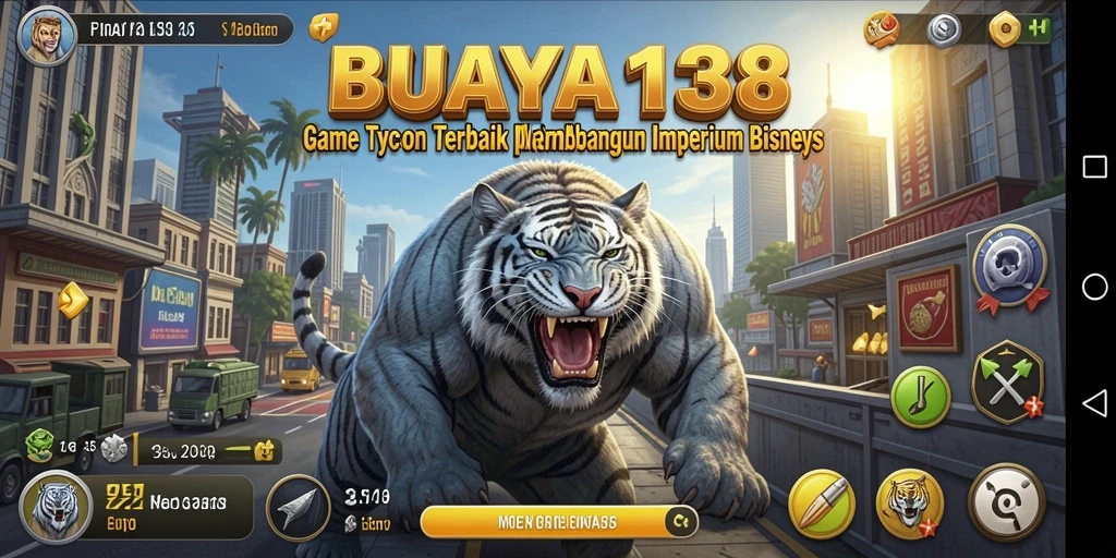 Tampilan gameplay seru dari BUAYA138 dalam mengelola bisnis.