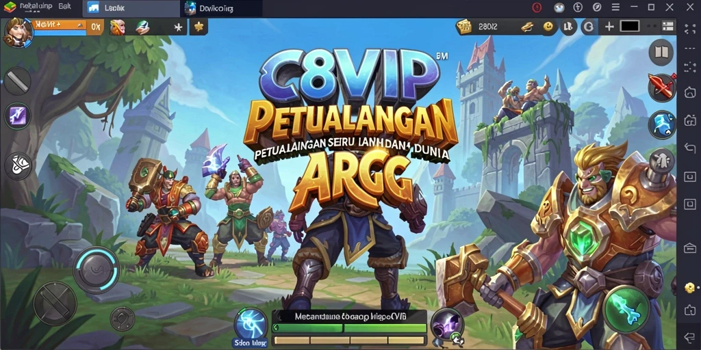 Tampilan gameplay C8VIP yang mendebarkan dan menantang.