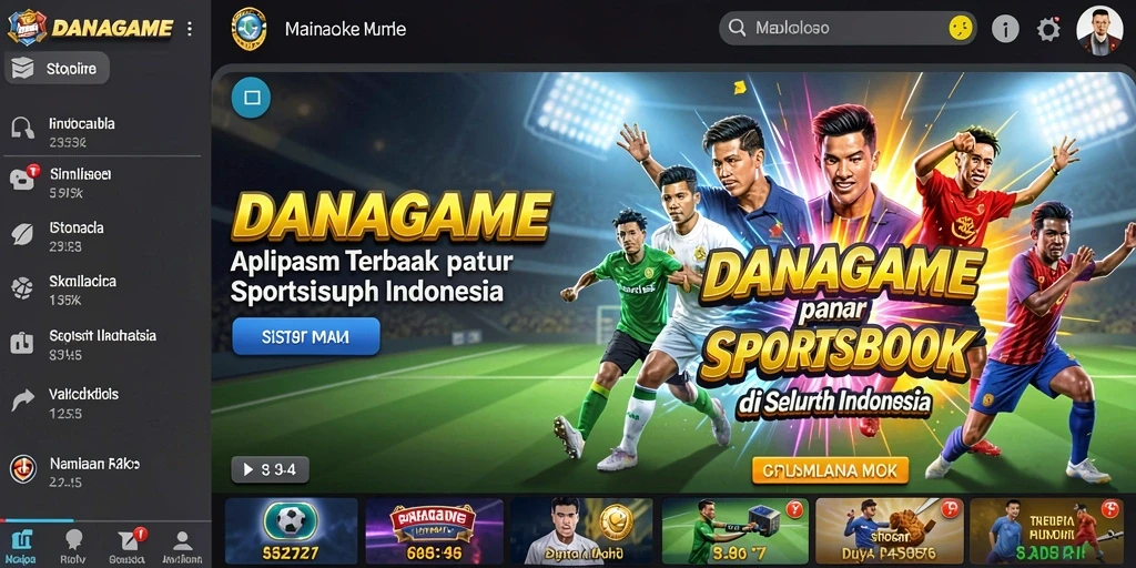 Tangkapan layar menunjukkan antarmuka taruhan olahraga yang menarik dan interaktif.