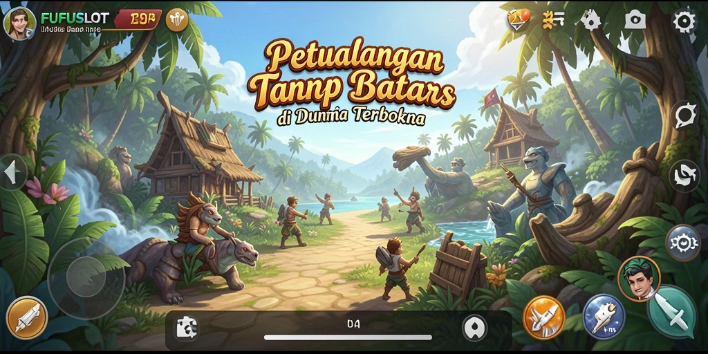 Tampilan menakjubkan dari gameplay FUFUSLOT yang penuh eksplorasi.