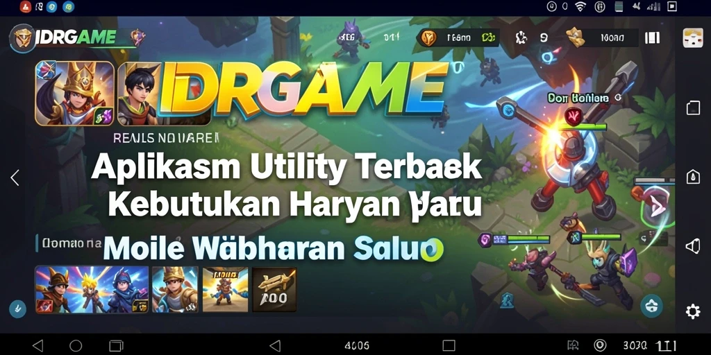 Tampilan utama IDRGAME yang intuitif dan sederhana.