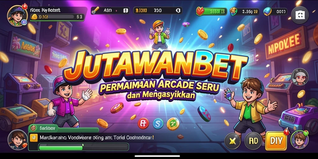 Screenshot gameplay JUTAWANBET menampilkan aksi seru dalam permainan Arcade.