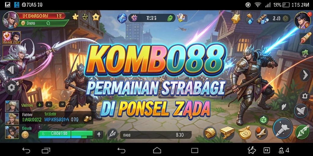 Screenshot utama KOMBO88 menampilkan aksi dan strategi permainan.
