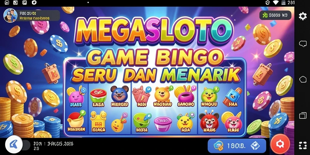 Tampilan gameplay seru dari MEGASLOTO yang menarik dan interaktif.