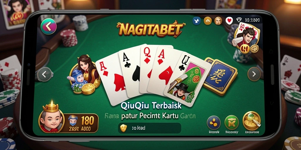Screenshot gameplay NAGITABET yang menunjukkan aksi seru QiuQiu.