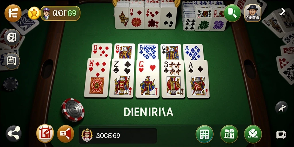 Tampilan gameplay seru dari OCE69 dengan fitur domino yang menarik.
