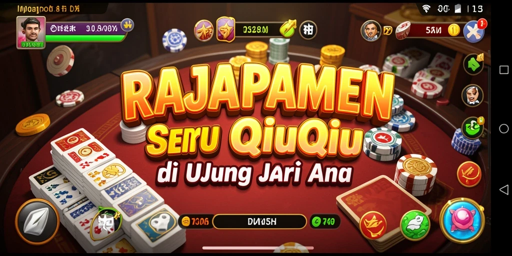 Tampilan gameplay seru RAJAPAMEN dalam permainan QiuQiu.