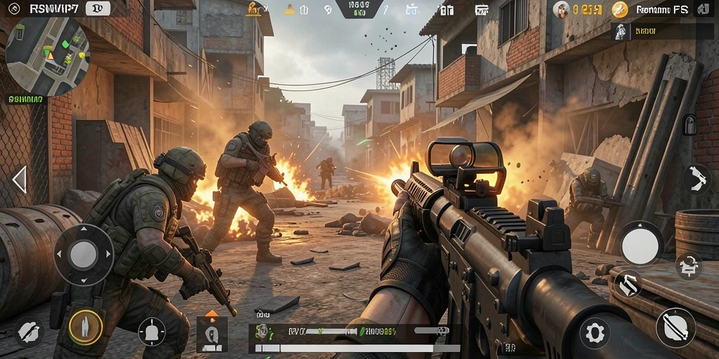Screenshot dari gameplay seru di RSNVIP7 menunjukkan pertempuran mendebarkan.