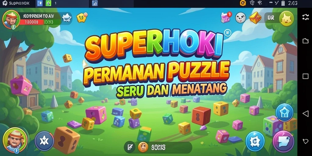 Tangkapan layar <strong>SUPERHOKI</strong> yang menunjukkan gameplay Puzzle yang menarik.