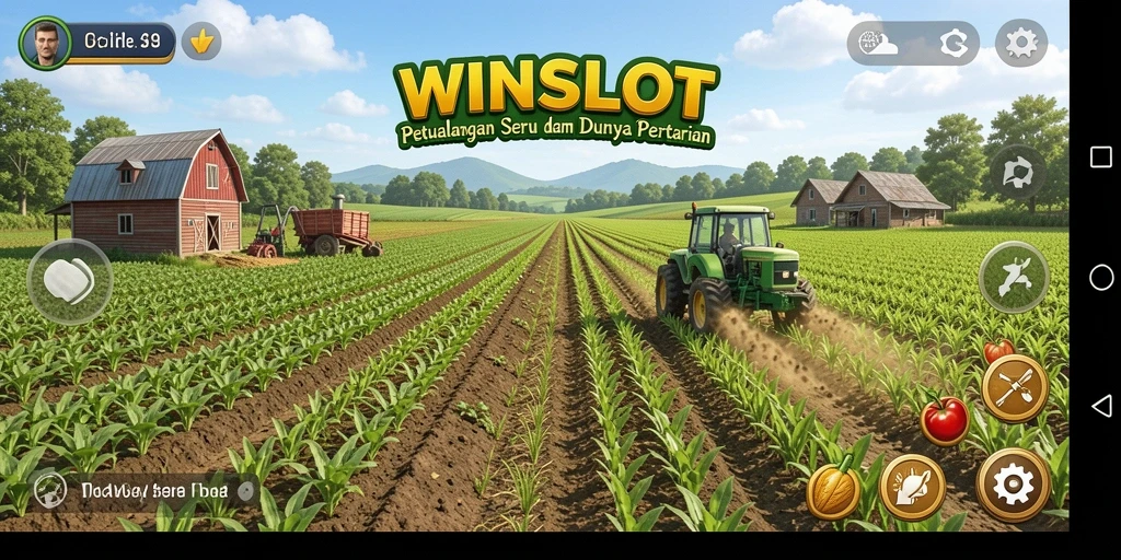 Tampilan menarik dari gameplay <strong>WINSLOT</strong> dalam dunia pertanian.